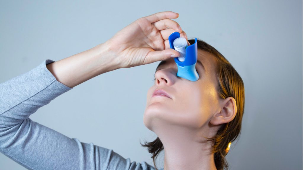 Two Arthritis Friendly Eye Drop Gadgets