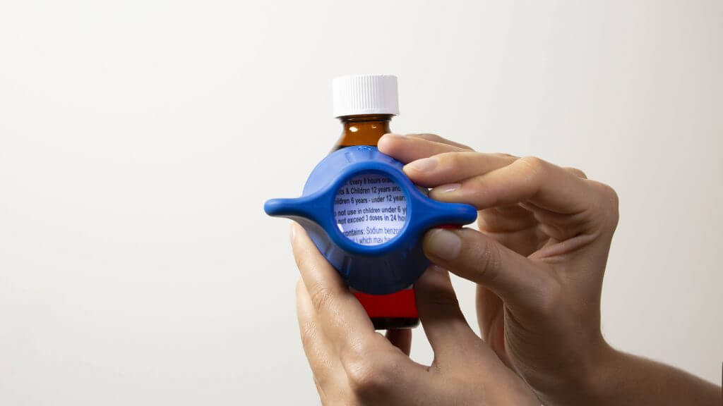 Jokari Medicine Bottle Opener with Magnifier