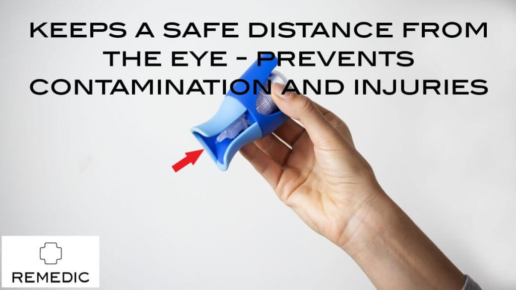 Benefits of using an eyedropguide for administrating eye drops Remedic