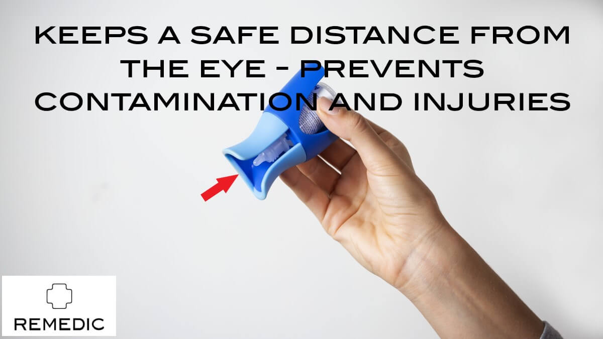 Benefits of using an eyedropguide for administrating eye drops Remedic