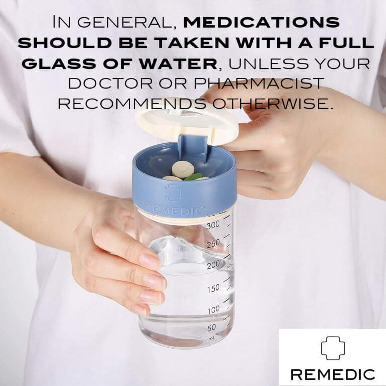 Remedic Medicine Cup with Pill Box Lid