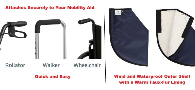 ♿ Attaches Securely to Your Mobility Aid
